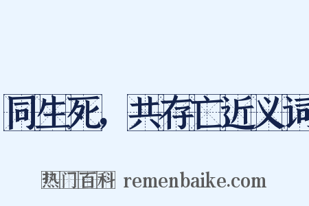 同生死，共存亡近义词是什么意思的图片